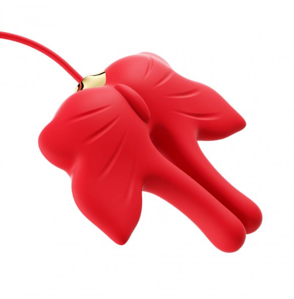 MizzZee - Butterfly Nipple Clamps (Chargeable - Red)